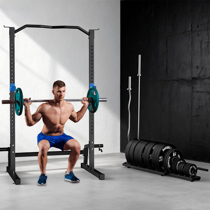 BEKING Horizontal Weight Plates Rack, Weight Rack for Weight Plates & Olympic Bars,Barbell Bumper Plate Holder with Handle and Rolling Wheels,Portable Gym Organizer with Fractional Weight Section for 1-Inch&2-Inch Plates