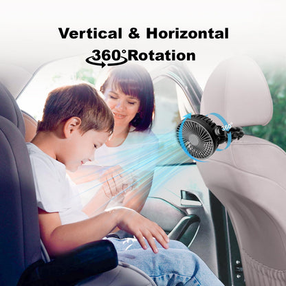Portable Stroller Fan, Battery Operated Small Clip on, 360° Rotate Flexible Tripod, Detachable 3 Speed Rechargeable Baby Handheld USB Desk Cooling for Bedroom Car Seat Crib Treadmill Travel Camping