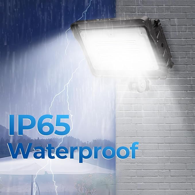 CINOTON 50W LED Flood Light Outdoor, 7000LM IP65 Waterproof Security Wall Pack Light Fixture with 180°Knuckle for Patio Porch Garage Garden Lanscape 5000K Daylight 100-277V 1 Pack