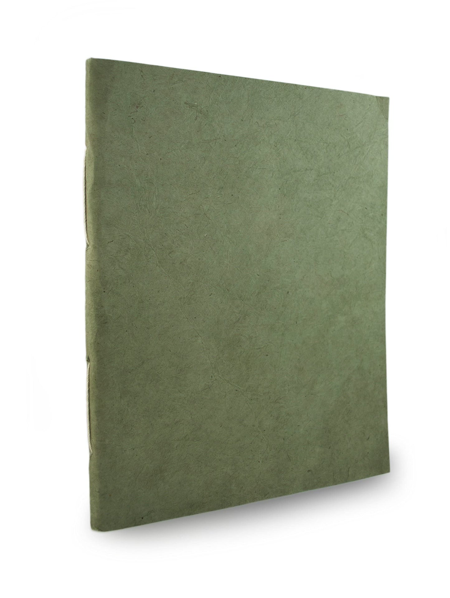 Nepali Companion 8.5x11 inch Notebook with Handmade Paper and Vegetable-Dyed Softcover, Vintage Composition Notebook for Office, School, and Home, Handcrafted in Nepal (Large, Sage)