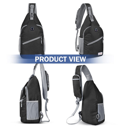 ZOMAKE Sling Bag 8L - Lightweight Crossbody Backpacks Waterproof Backpack for Travel Outdoor Sport Men Women
