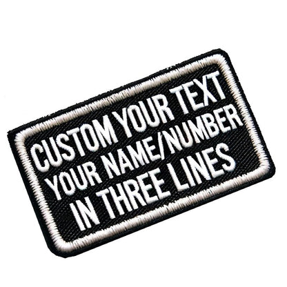 Customized Name Patch, Personalized Removable Tactical Patches Hook and Loop, Embroidered Military Name Patches for Dog Harness, Backpacks, Jackets (