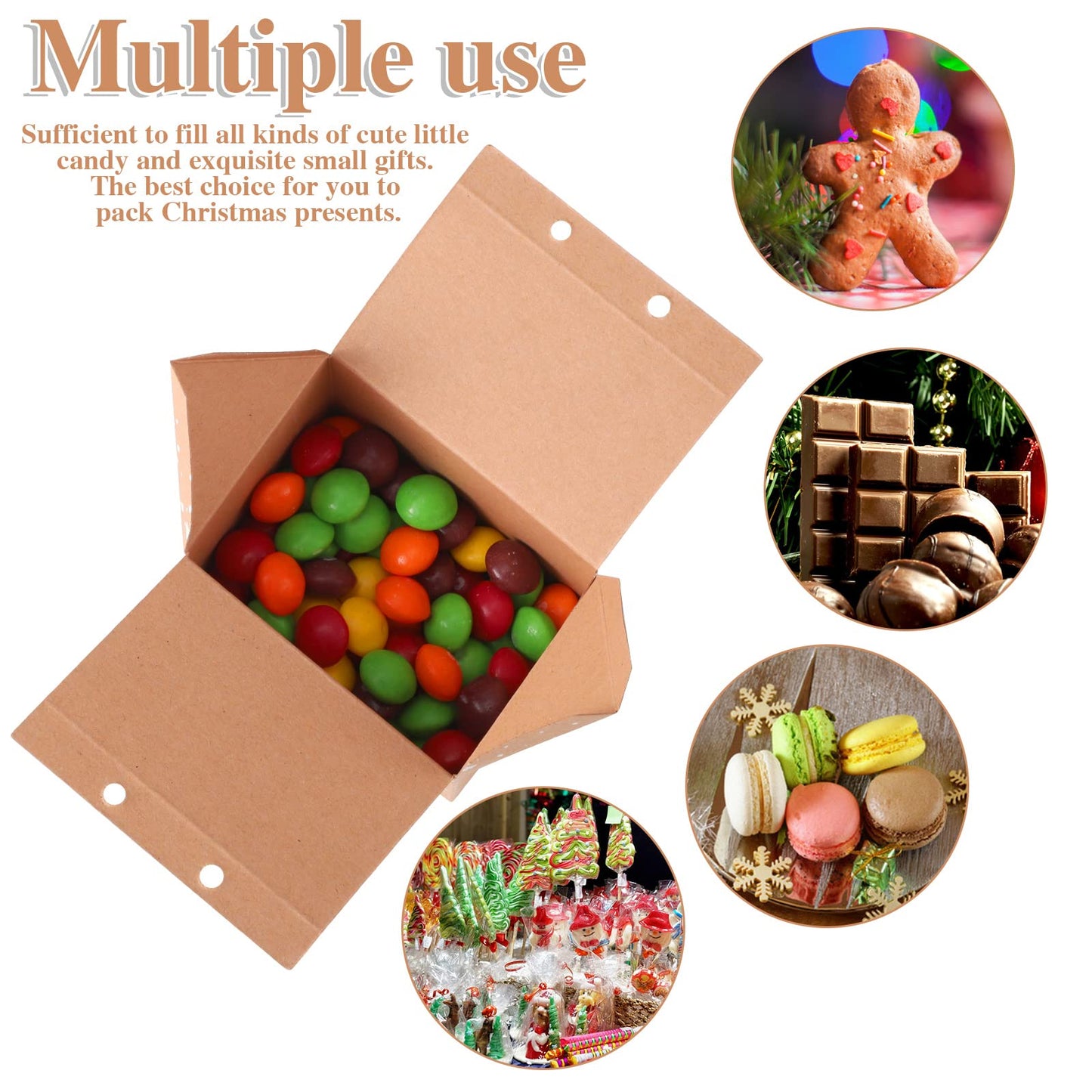 BESARME 36 Pieces Mini Christmas Party Favor Boxes Gift Bags, Small Gift Boxes Xmas Treats Party Favors Stocking Stuffers
