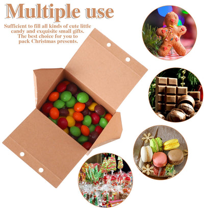 BESARME 36 Pieces Mini Christmas Party Favor Boxes Gift Bags, Small Gift Boxes Xmas Treats Party Favors Stocking Stuffers