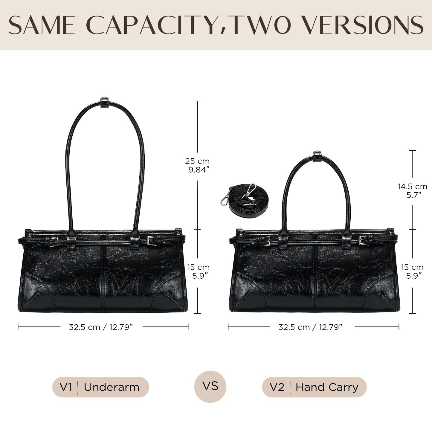 CHUNLI Clutch Purses for Women Soft PU Leather Handbag, Top Handle Satchel Tote and Shoulder Bags for Work