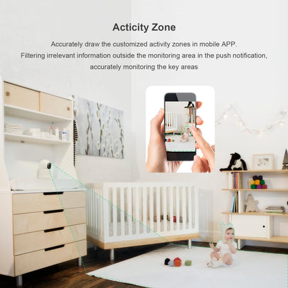 Linkthai Camera for Home Security, 4MP Pet Camera with Speaker for Dog/Cat, WiFi Camera Indoor Wireless Home Security with Phone App, Auto Tracking/Super Night Vision/2 Way Talk, Cloud/SD Card Storage