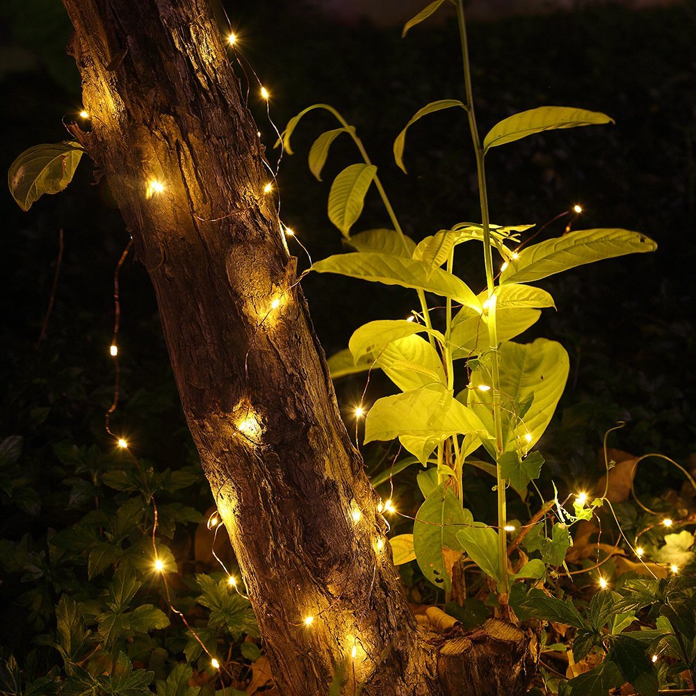 4 Pack Battery Operated Dewdrop Led Lights,Indoor Mini Fairy Lights with Timer Function,for Wedding Home Parties Christmas Holiday Decoration,6 Hours on/18 Hours Off ,30 Count LEDs,10 Feet