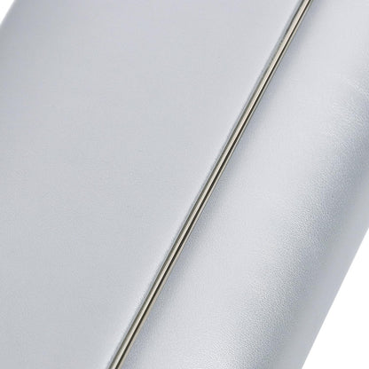 DETARA Women Evening Bag Vegan Leather Clutch Purse Shoulder Crossbody Envelope Bag for Party Wedding Prom Bridal (Silver 1818)