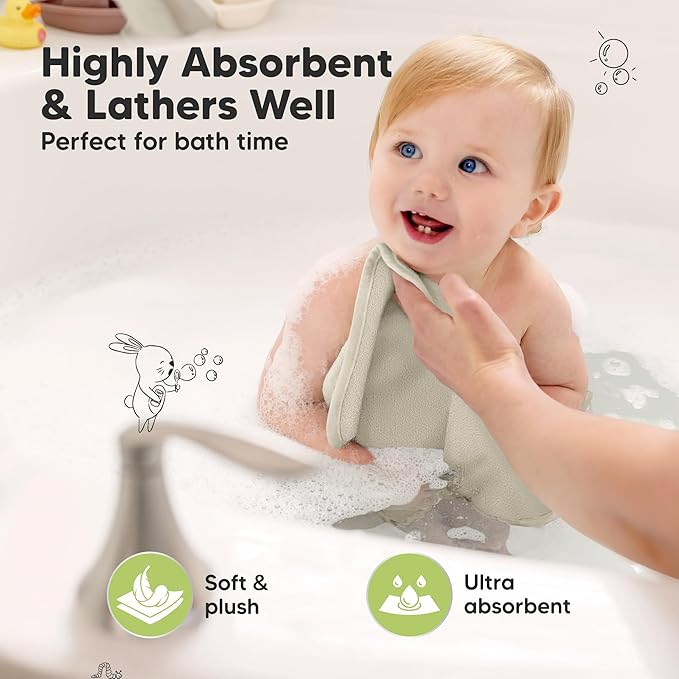 6-Pack Baby Washcloths