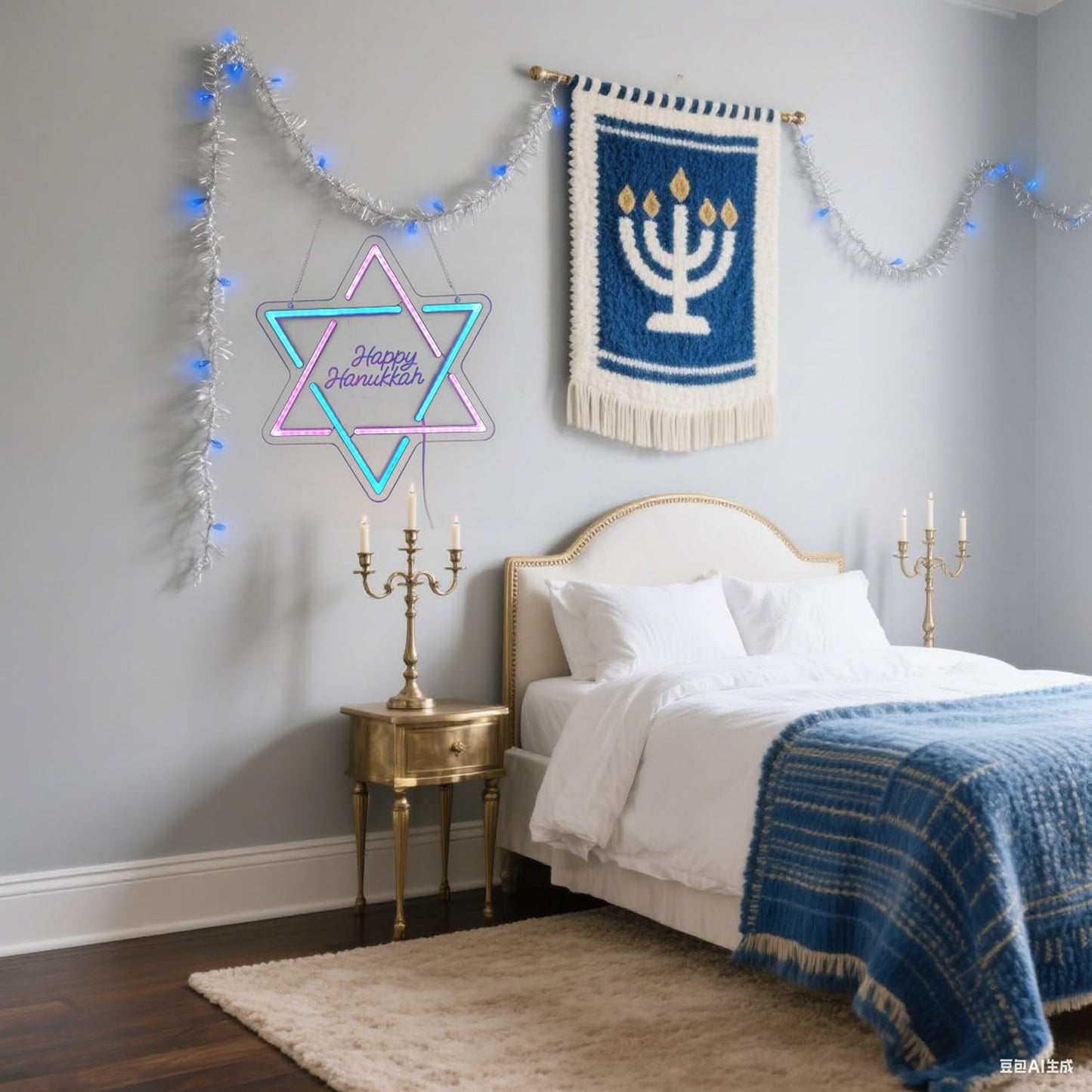 Hanukkah Neon Sign,