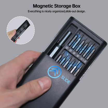 NISCHA 25-in-1 Small Precision Screwdriver Set, Professional Magnetic Mini Repair Tool Kit for Phone, Computer, Watch, Laptop, Macbook, Game Console, Eyeglass