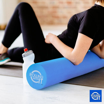 Rolling With It Foam Roller with High Density for Physical Therapy, Muscle Roller for Exercise and Muscle Recovery, Eco-Friendly Back Roller, Firm and Smooth Surface Massage Roller, Size: 18 inches