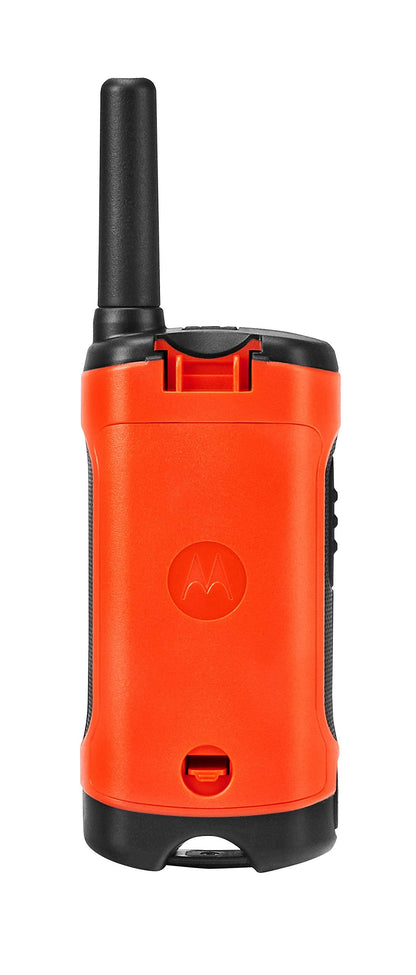 Motorola Solutions, Portable FRS, T210, Talkabout, Two-Way Radios, Rechargeable, 22 Channel, 20 Mile, Black W/Red, 2 Pack