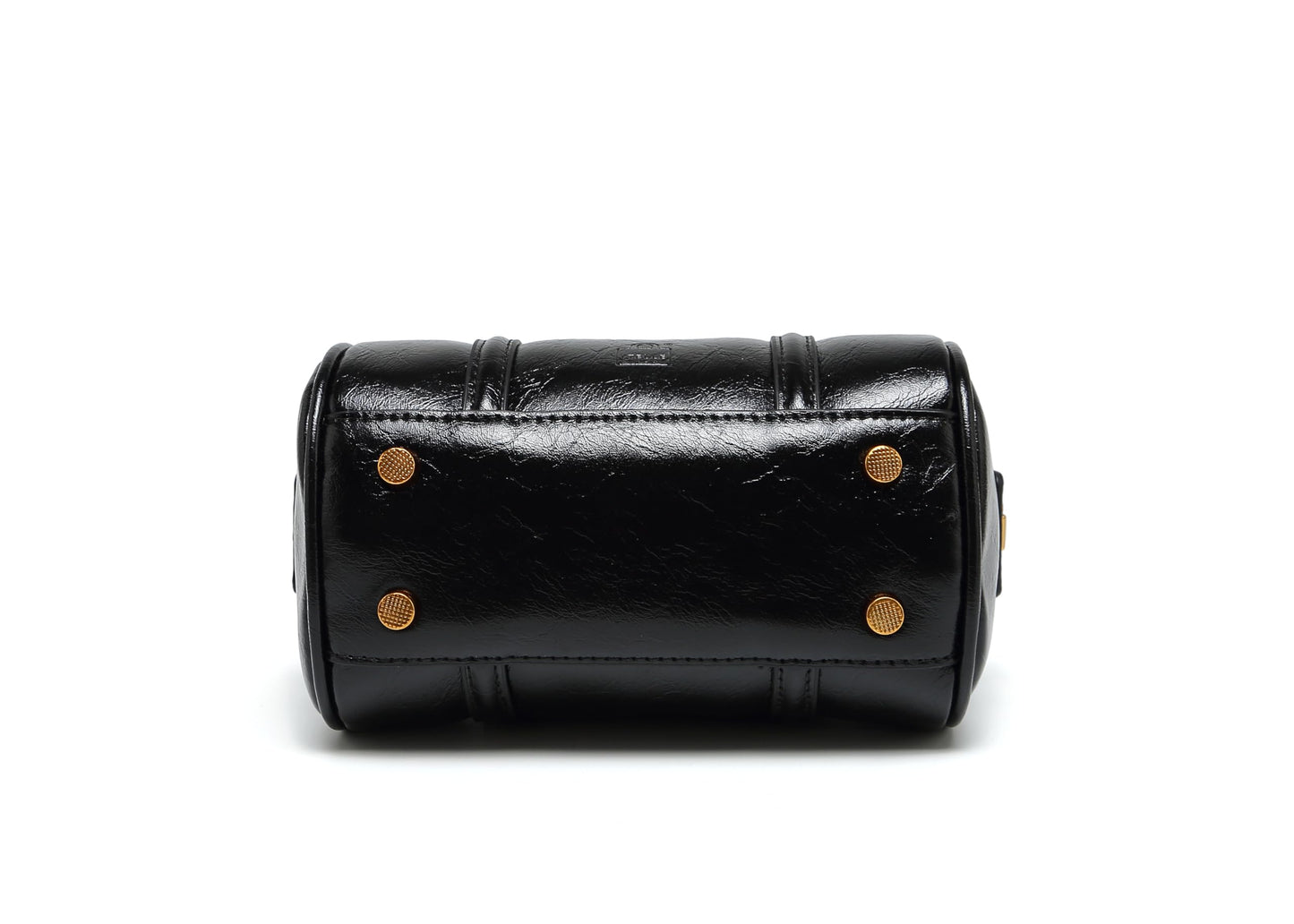 Women's handbag Boston bucket bag single shoulder top handle bag Fashion designer crossbody bag crossbody bag (black)