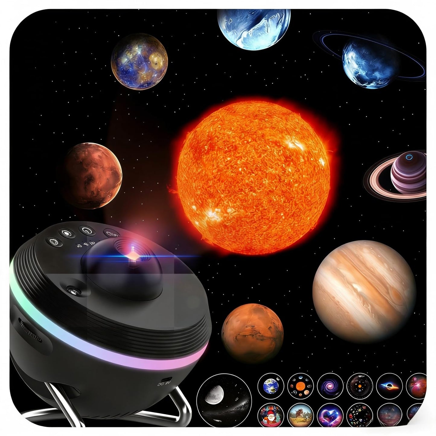 Galaxy Projector for Bedroom, 13 in 1 Planetarium Projector with Meteor Effect, LED Space Galaxy Lamp, Night Lights Room Decor for Kids Adults Birthdays Christmas Gifts