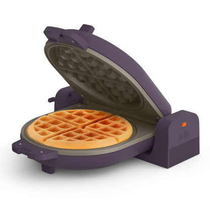 bella Flip-n-Store Waffle Maker with EverGood™ Ceramic Nonstick Coating, Fits-anywhere™ Kitchenware, Power Indicator Light, Cool Touch Handle & Cord Wrap, 7” Wide & 1" Deep Plates, 1000 Watt, Oatmilk