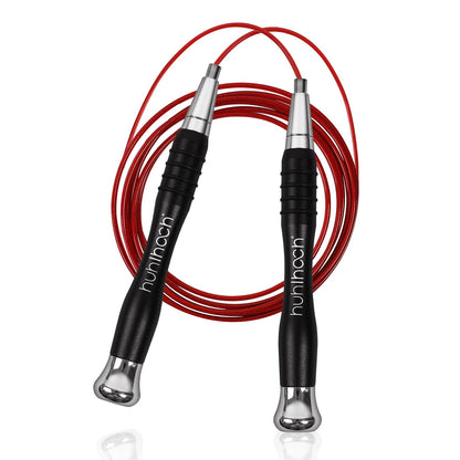 High Speed Jump Rope - Self-Locking No-Screw Design, Weighted Jump Rope, 360° Fast Rotation, Silicone Textured Design, Non-Slip, Includes 2 Speed Ropes Cables for Optimal Fitness Training & More - CrossFit Jump Rope.