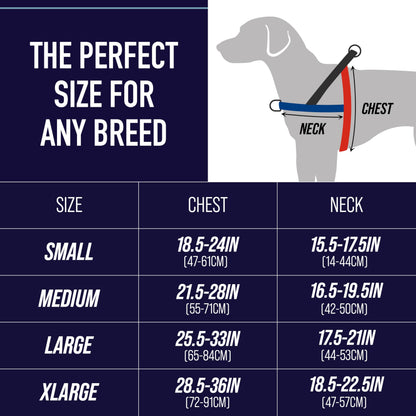 Leash Boss No Pull Dog Harness - Easy Walk for Small, Medium, Large Pets - Reflective No Pull Pet Harness with Rear and Front Clip - Large Blanket Pattern Design with Handle