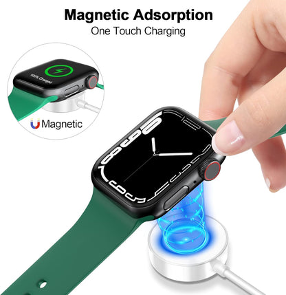 𝟐𝟎𝟐𝟓 𝐔𝐩𝐠𝐫𝐚𝐝𝐞𝐝 for Apple Watch Charger Magnetic Fast Charging Cable [Portable] Magnetic Wireless Charging Compatible with iWatch Series Ultra/SE/11/10/9/8/7/6/5/4/-[3.3FT] White