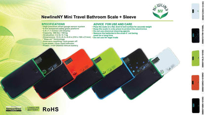 NewlineNY Travel Protection Sleeve for 700 Series Mini Bathroom Scales (Case only, no Scale) NY-MSS101-BG
