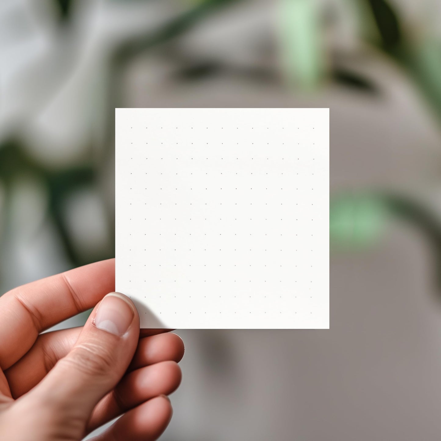 12pk Dot Grid Sticky Notes | 3x3 Inch Small Self Stick White Dotted Notepads for Desk and School Supplies