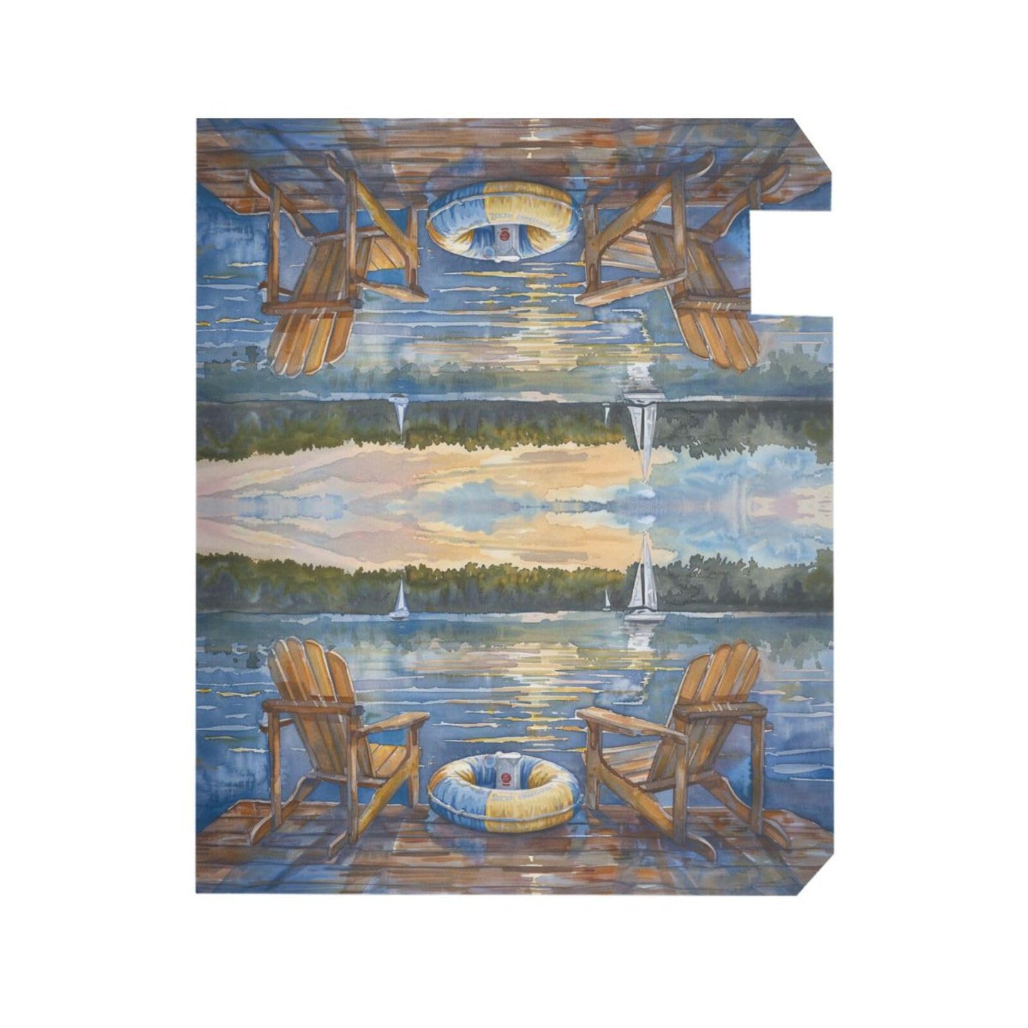 ALAZA Waterfront Retreat Nautical Magnetic Mailbox Cover MailWraps Garden Yard Home Decor for Outside Standard Size-18"x 20.8"…
