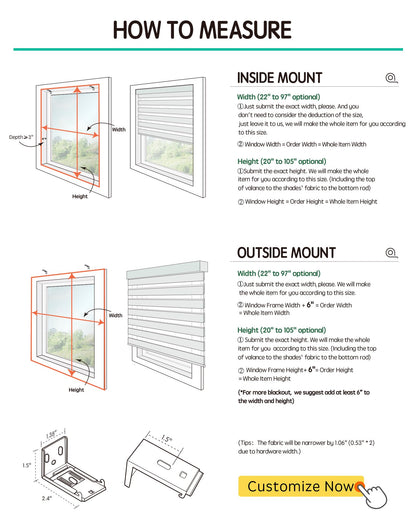 Yoolax Motorized Zebra Blinds Works with Alexa, Motorized Blinds with Remote Custom Size, Privacy Electric Zebra Shades for Windows (80% Shading Luxury Coffee)