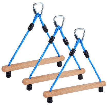 ChengFu Ninja Monkey Bars, Monkey Bars for Kids, Monkey Bars, Swing Accessory Sets, Obstacle Course Trapeze Bars for Outside Training Equipment (3pcs)