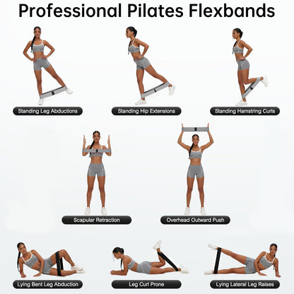 Booty Resistance Bands Set, Renoj Non Slip Hip Exercise Bands for Legs and Butt Women [3 Set]