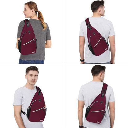 MOSISO Sling Backpack, Multipurpose Crossbody Shoulder Bag Travel Hiking Daypack