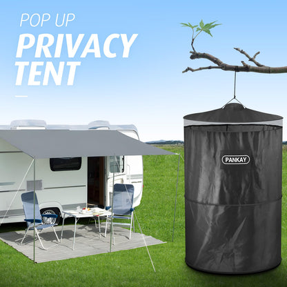 PANKAY Pop Up Privacy Tent, Portable Outdoor Camping Bathroom Toilet Tent, Collapsible Shelter for Camping & Emergency – Lightweight & Sturdy, Easy Set Up, Foldable - with Carry Bag