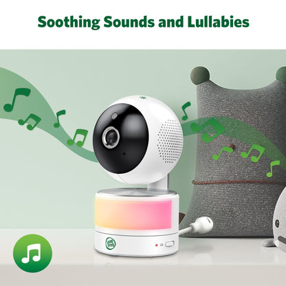 LeapFrog Color Night Vision Video Baby Monitor with 7" HD 720p Display, 360° Pan & Tilt, 8X Zoom, Night Light, Humidity & Temperature Sensor, Up to 1000ft Long Range, Secure Transmission: LF920HD