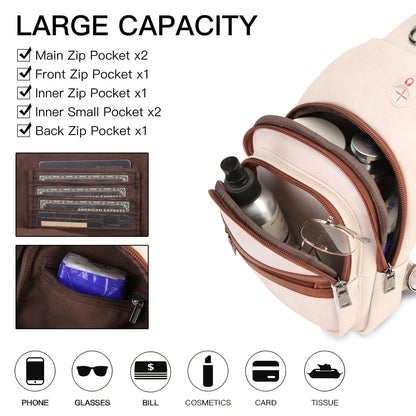 HiChiclife Sling Bag for Women Crossbody Bags for Women Trendy Crossbody purse Fanny Pack Chest Bag for Travel