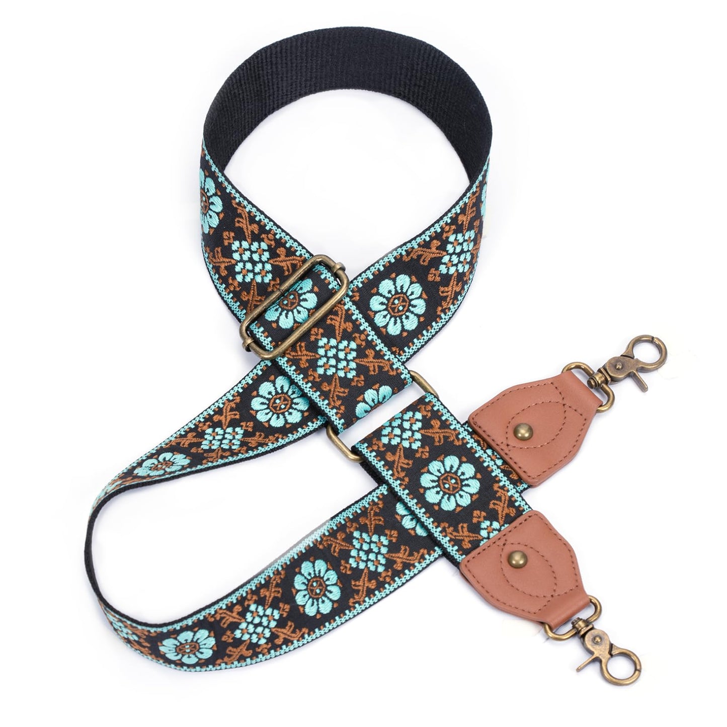 Dksongr Purse Strap Replacement Crossbody Adjustable Bag Strap Retro Jacquard Embroidery Wide Shoulder Strap for Women Handbags