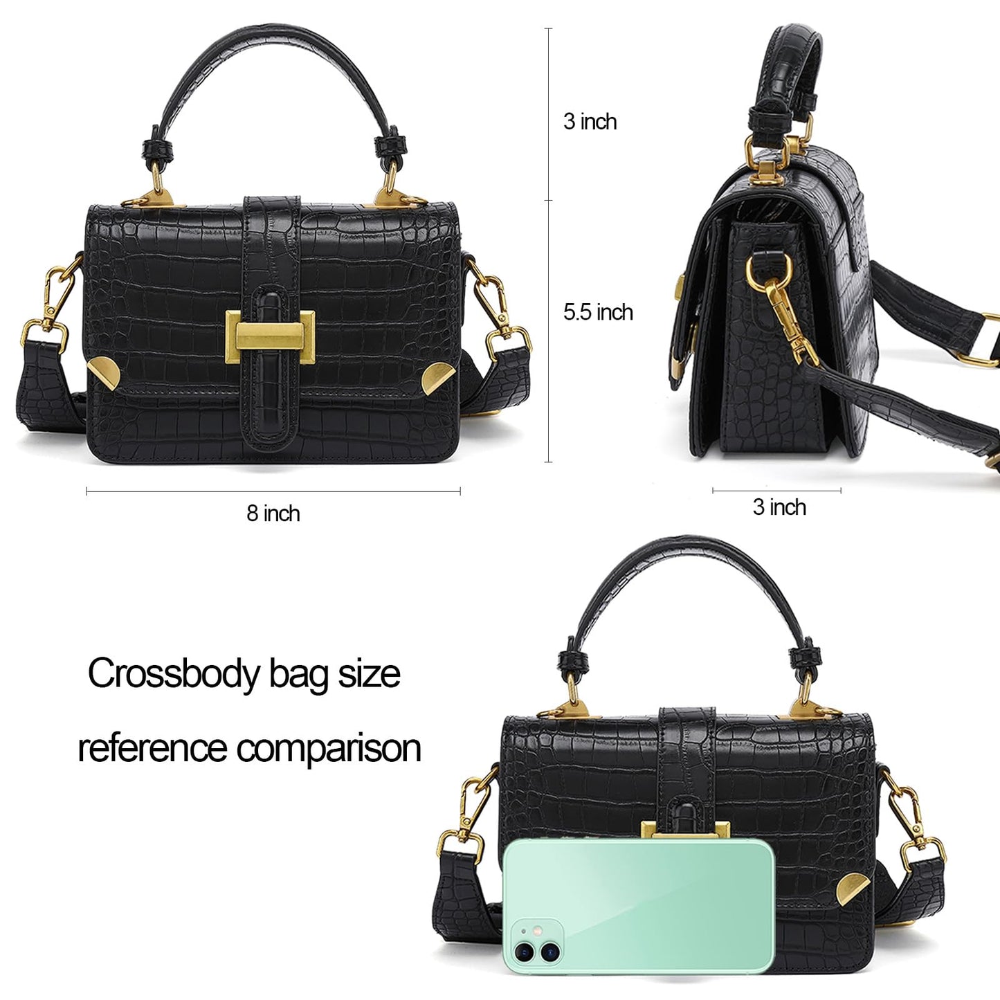LL LOPPOP Crossbody Bags for Women Vegan Leather Small Cross Body Purses Designer Handbags Shoulder Purse Evening Bag