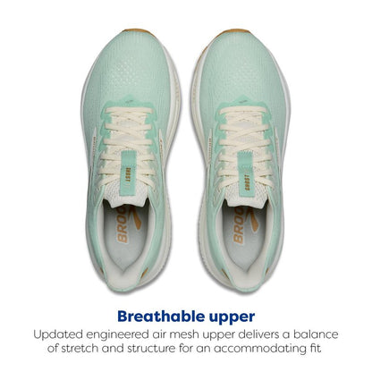 Brooks Women’s Ghost 17 Neutral Running Shoe - Honeydew/Coconut/Taffy - 11.5 Medium