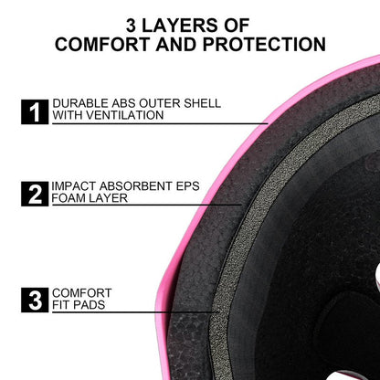 67i Bike Helmet for Adults Scooter Skateboard Helmet Cycling Bicycle Helmets for Men Women Youth Lightweight Adjustable for Multi-Sports Skateboarding with 11 Vents (L, Pink)