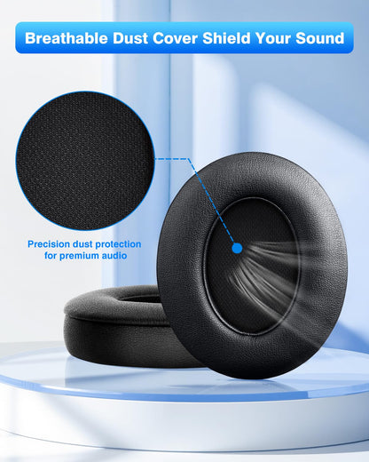 F FEYCH Beats Studio Replacement Earpads for Beats Studio 3 & 2 (B0500/ B0501) 2 Pieces Noise Isolation Comfortable Memory Foam Ear Cushions (Black)