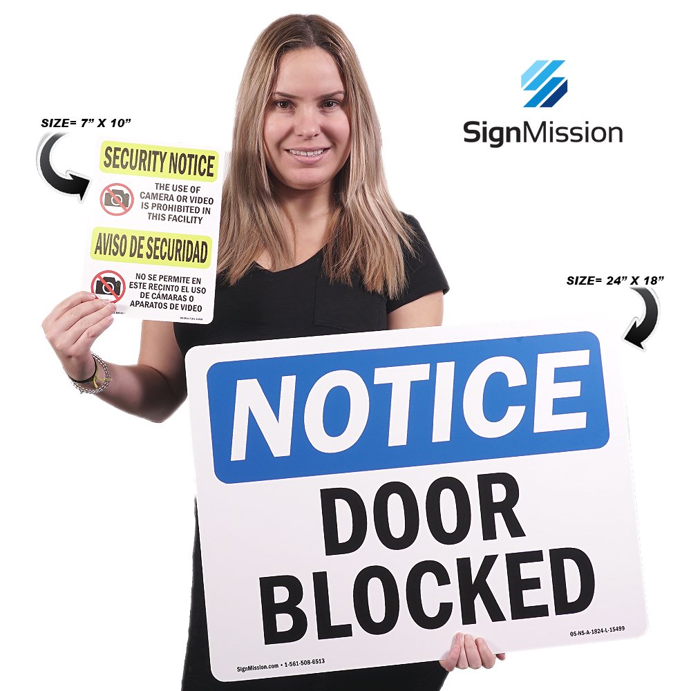 OSHA Notice Sign - Notice Vendors, Visitors Must Register at Office | Aluminum Sign | Protect Your Business, Work Site, Warehouse & Shop | Made in The USA