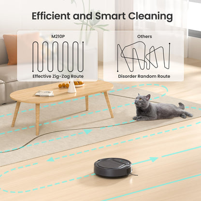 Lefant LiDAR Robot Vacuum and Mop, 450ml Visible Dustbin, Upgraded 190° PSD Obstacle Avoidance, Customized Cleaning, Multi-Floor Mapping, 150 Mins Runtime, WiFi/Alexa/APP, Pet Hair & Carpets, M330 Pro