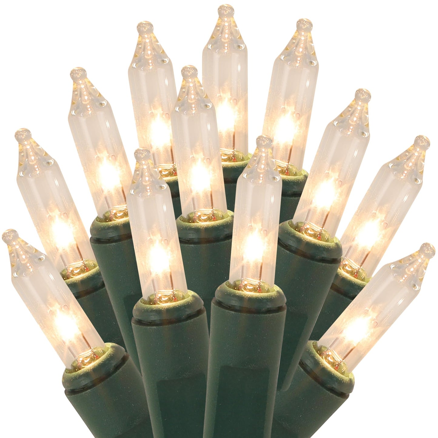Watereem Clear Christmas String Lights, 100 Count, Incandescent Mini Christmas Lights, Connectable Xmas Tree Light for Indoor Outdoor Garland Birthday Holiday Wedding Festival Party