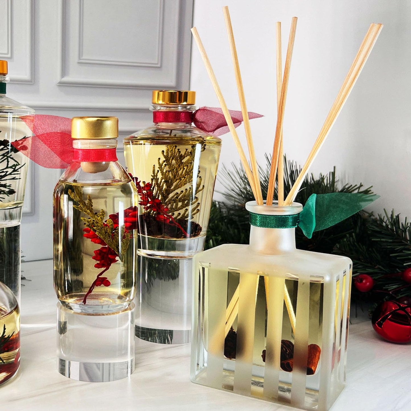 LOVSPA Reed Diffuser Set, Escape Beach Getaway Scented Oil Diffuser with Sticks, Home Fragrance Accessories for Bathroom Shelf Decor, Aroma Diffusers for Home or Office Desk, USA Made