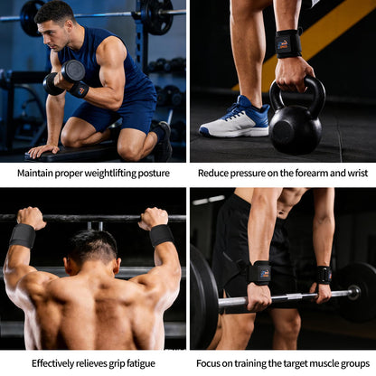 Weight Lifting Hooks (Pair), Heavy Duty Wrist Straps for Weightlifting, Hand Grip Support Lifting Hooks for Weight Lifting, Deadlifts, Pull Ups, Rows & Shrugs