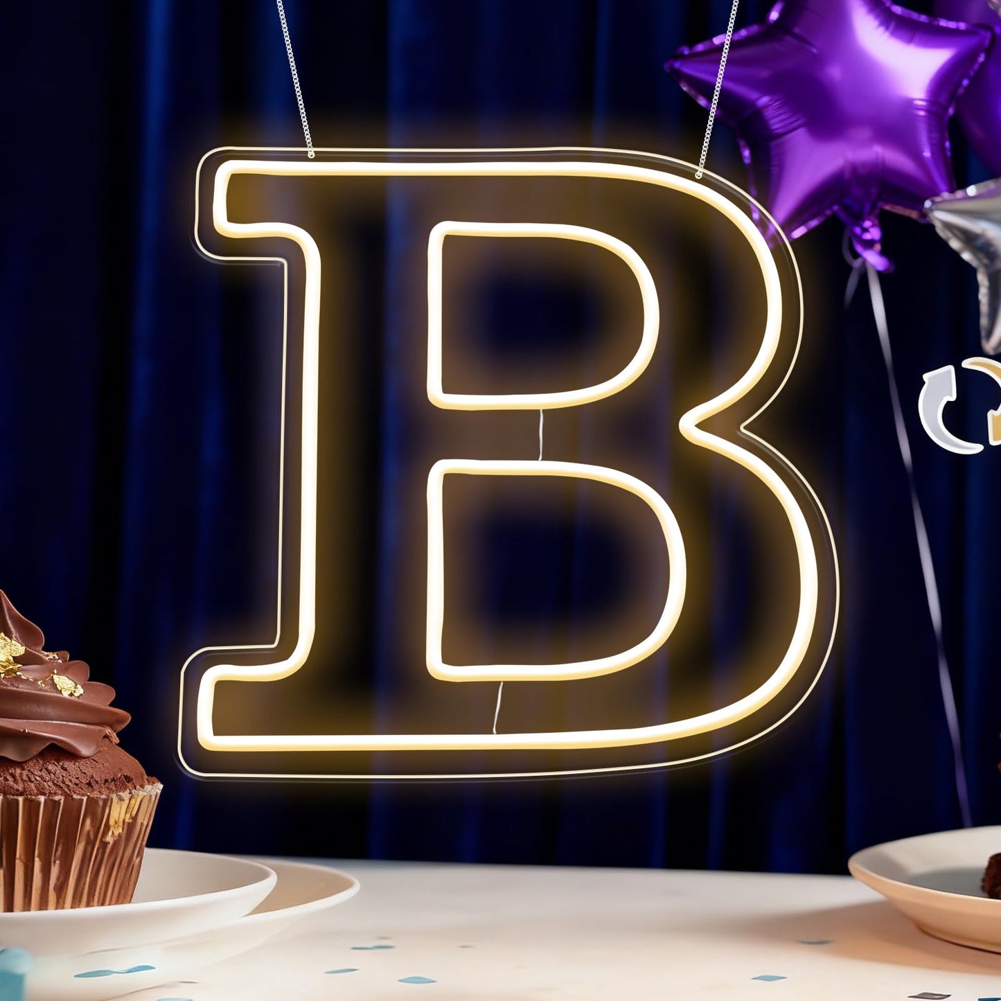 RumonZS Light Up Letters B LED Letters Lights Neon Sign 26 Alphabet 11.4"Decorative Lighted Alphabet for Wedding Party Birthday Bar Christmas Home Decor Letter Lights (Warm White)