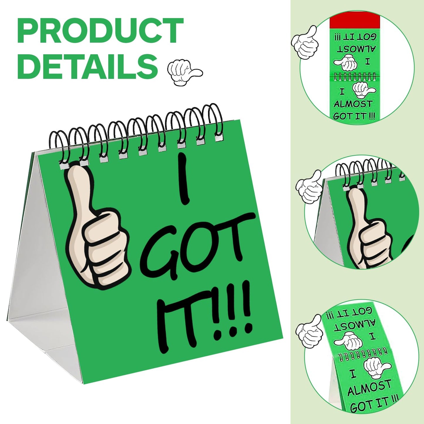 50 Pcs I Need Help Mini Flip Chart Classroom Management Tools Self Assessment Cards Classroom Students Behavior School Educational and Learning Activities Supplies for Kids Teachers