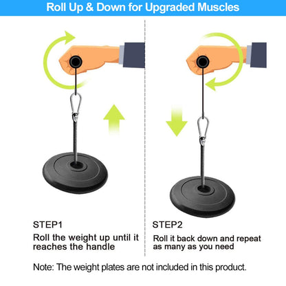 Yamyshine Forearm Wrist Roller Blaster Exerciser, Wrist Roller & Forearm Roller for Training, Workout, Fitness, Arm Strength Trainer for Gym and Home