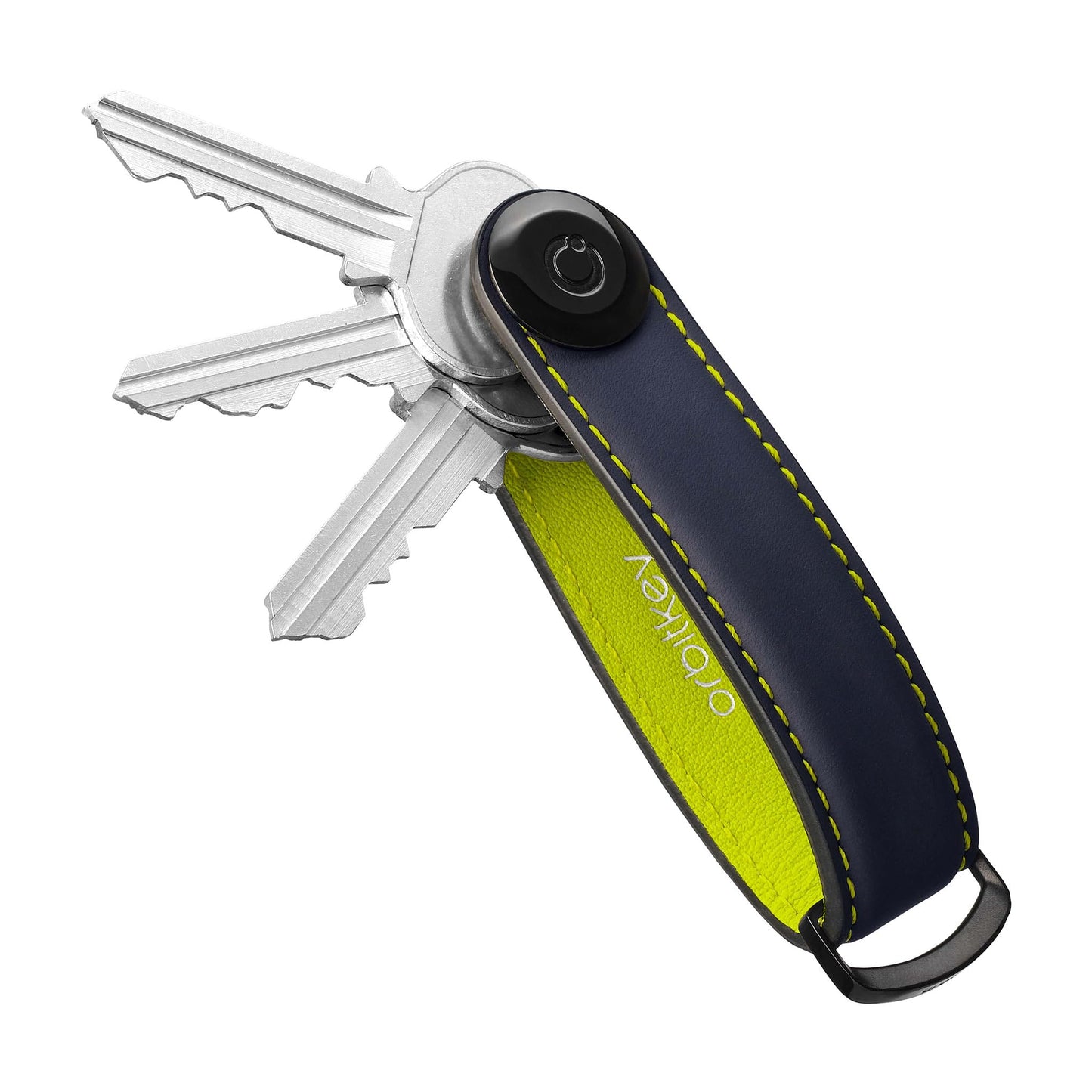orbitkey Matte Leather Key Organiser - Cyber