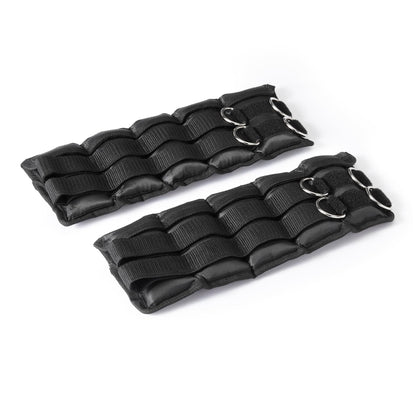 Amazon Basics Adjustable Ankle Weights for Resistance Training, 2.26 kg Set (1.13 kg Each), Black