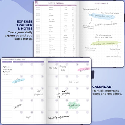 Clever Fox Bi Weekly Budget Planner – Undated Financial Organizer Book – Expense Tracker, Budgeting & Bill Notebook, A5 (Blue)