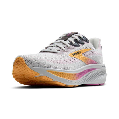Brooks Women’s Ghost 17 Neutral Running Shoe - Oyster/Apricot/Pink - 6 Wide